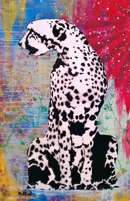 Bryce Chisholm; Lost Colors, 2012, Original Painting Other, 24 x 36 inches. Artwork description: 241   Animals are becoming extinct at an extraordinary rate. A cheetah losing his color the first stage.Spray paint and acrylic on a 24x24in gallery wrapped canvas.    ...