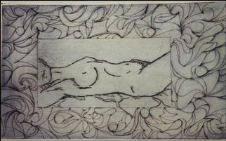 Stephanie Hayden; Violet Woman, 2002, Original Printmaking Lithography, 16 x 9 inches. Artwork description: 241 # 12 of 15...