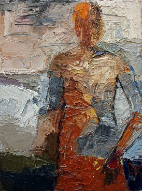 Andrew Stark; Walking, 2007, Original Painting Oil, 8 x 10 inches. 