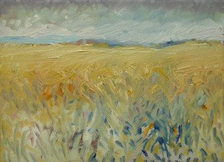Andrew Stark; Wheatfields, 2006, Original Painting Oil, 8 x 6 inches. 