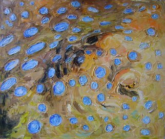 Agnieszka Praxmayer; Blue Spot Fish, 2009, Original Painting Oil, 55 x 46 cm. 