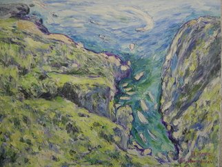 Agnieszka Praxmayer; Capri Jump Of Tyberius Italy, 2005, Original Painting Oil, 78 x 61 cm. Artwork description: 241   Italy / seaside /            ...