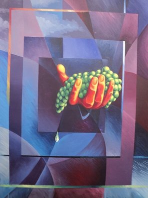 Alejandro Del Valle; Esfuerzos, 1999, Original Painting Acrylic, 60 x 80 cm. Artwork description: 241  hand of farmer with the product of your effort ...