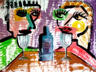 Alex Bodnar; Wine Tastes Better With You, 2009, Original Painting Acrylic,   inches. Artwork description: 241  