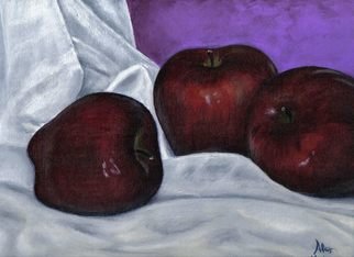 Alex Mirrington; Purple Apples, 2007, Original Painting Acrylic, 12 x 9 inches. 