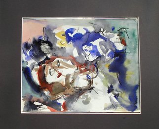 Ruiz Alejandro; Introspection, 2014, Original Watercolor, 0.2 x 24 cm. 