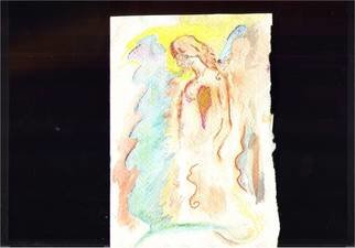Alicia Steffes; Angel 3, 2010, Original Watercolor, 0.7 x 0.8 inches. 