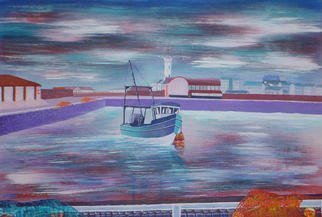 Harry Bayley; Coming To Dock, 1999, Original Illustration, 16 x 11 inches. Artwork description: 241 Painted in acrylics on watercolour paper. Taken from my home town harbour Arbroath, Scotland. ...
