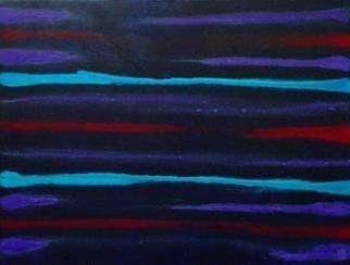 Harry Bayley; Neon Blue Purple Magenta Bleed, 2003, Original Painting Acrylic, 20 x 16 inches. Artwork description: 241 Painted in acrylics onto a box canvas. This painting is abstract colour expression. ...