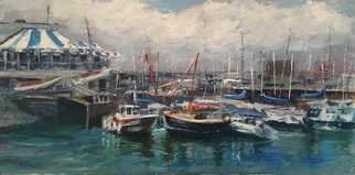 A M Bowe; Howth Yacht Club Dublin Ire, 2019, Original Painting Oil, 20 x 10 inches. Artwork description: 241 Howth Marina, Dublin, Howth Yacht Club, Sailing Boats, Oil on Canvas Board...