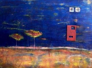 Ana Marini Genzon; Red Door, 2005, Original Painting Acrylic, 48 x 36 inches. 