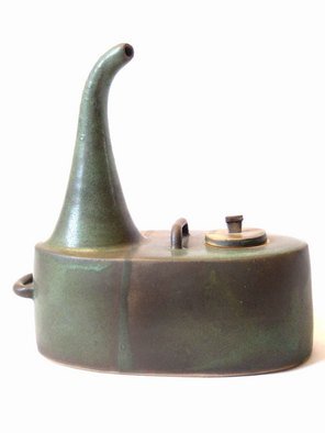 Angela Hung; Long Spout Teapot, 2008, Original Sculpture Ceramic, 5 x 6 inches. 