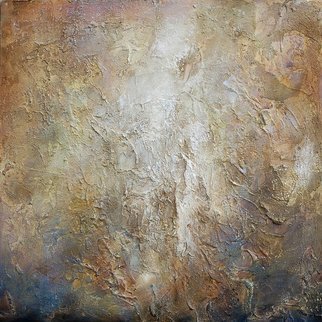 Anne Schwartz; Gold Ore 123, 2009, Original Mixed Media, 36 x 36 inches. Artwork description: 241 Large, abstract, mystical, organic, texture, brown, beige, gold, white, neutral colors...