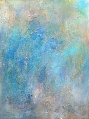 Anne Schwartz; Oceana 113, 2008, Original Mixed Media, 36 x 48 inches. Artwork description: 241 Blue, ocean, large, texture, soft colors, mixed media...