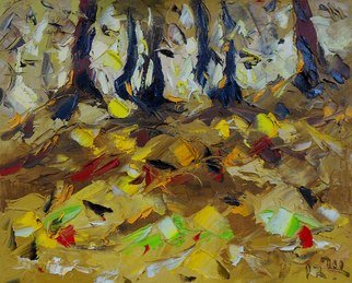 Ara Ghevondyan; Autumn Etude, 2012, Original Painting Oil, 33 x 27 cm. Artwork description: 241 Autumn, forest, sun, light...