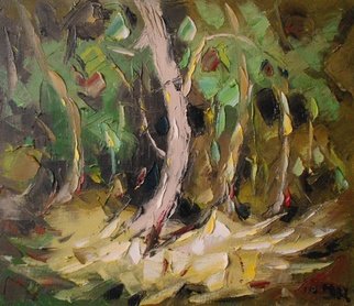 Ara Ghevondyan; Etude, 2010, Original Painting Oil, 34 x 29 cm. Artwork description: 241 Forest, trees, autumn...