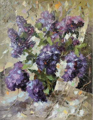 Ara Ghevondyan; Lilacs, 2016, Original Painting Oil, 60 x 80 cm. Artwork description: 241 Spring, flowers, awakening...