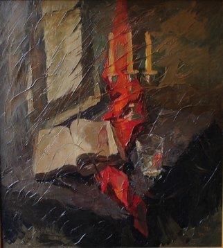 Ara Ghevondyan; Still Life Poetry, 1999, Original Painting Oil, 70 x 77 cm. Artwork description: 241 Still life, thoughts, poetry...