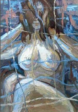 Ara Ghevondyan; The Composition Dawn, 1996, Original Painting Oil, 51 x 70 inches. Artwork description: 241 Light, morning, woman, awakening...