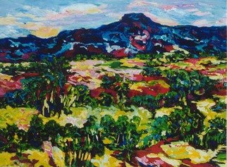 Mary Hatch; New Mexico Vista, 2016, Original Painting Acrylic, 40 x 30 inches. Artwork description: 241 Part of the New Mexico Series. Painting of the Taos, New Mexico area. Brilliant colors, inspired by the mountains in the area. ...