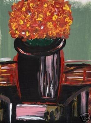 Michael Raucheisen; Flowers For Me, 2007, Original Painting Acrylic, 9 x 12 inches. 