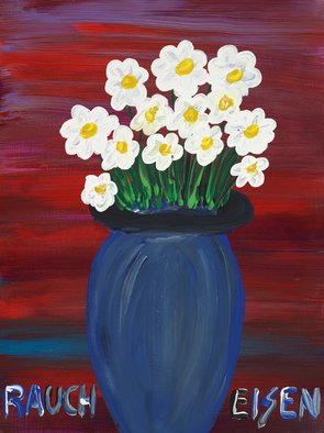 Michael Raucheisen; Flowers For Diane, 2008, Original Painting Acrylic, 9 x 12 inches. 