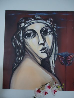 Hebe Beatrice Alioto; Figure, 2004, Original Painting Acrylic, 1 x 100 cm. Artwork description: 241       acrylic painting      ...