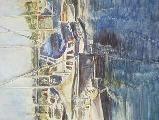 Armineh Bakhtanians; Naples 3, 2021, Original Watercolor, 12 x 15 inches. Artwork description: 241 Inspired by the beauty of Naples in California. ...
