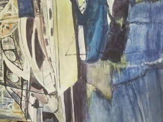 Armineh Bakhtanians; Long Beach 1, 2020, Original Watercolor, 12 x 16 inches. Artwork description: 241 Inspired by the beauty of boats and sea life.  ...