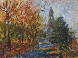 Rafael Sander; Sunny Autumn Day, 2011, Original Painting Oil, 16 x 12 inches. Artwork description: 241  Central Park, Sunny Autumn Day, Castle ...