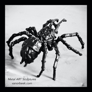David Vanorbeek; Tarentule, 2016, Original Sculpture Steel, 25 x 25 cm. Artwork description: 241 Spider- art...