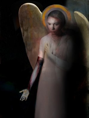 Reinhardt Sobye; An Angel Named Mankind, 2015, Original Digital Art, 110 x 80 cm. Artwork description: 241     The Wrath of God is performed by Mankind on Mankind    ...