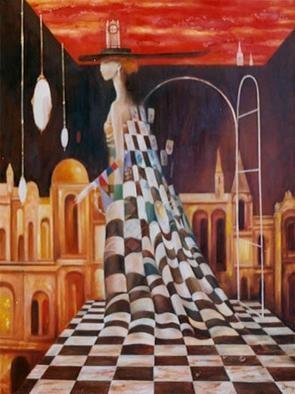 Izya Shlosberg; Queen Of Games, 2005, Original Painting Oil, 30 x 40 inches. 