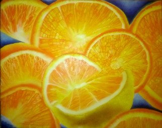 Katie Puenner; Oranges, 2015, Original Painting Oil, 24 x 18 inches. Artwork description: 241                   This original oil on canvas is impressionistic in style and vibrant in color. This gallery wrapped, one of a kind painting would make a great addition to any home or office.                  ...