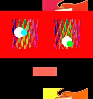 Gilberto Jose  Alexander Moreno; Exotica Iii, 2017, Original Digital Painting, 40 x 50 inches. Artwork description: 241 Abstract Expressionist New Media Digital Painting...