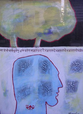 Bharatsingh  Devada; The God, 2007, Original Painting Acrylic, 18 x 24 inches. Artwork description: 241   This painting is the part of indian art slogan, colours and my imagination.  ...