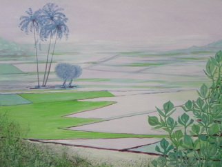 Sujata Humane; Landscape, 2010, Original Painting Acrylic,   inches. 