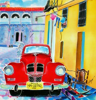 Hisayo Ohta; Afternoon In Havana, 2000, Original Painting Other, 40 x 40 cm. Artwork description: 241   Cuba                                                                       ...
