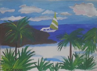 Michael Chatman; Tropical Dream, 2013, Original Painting Acrylic, 22 x 30 inches. Artwork description: 241            An acrylic painting of a tropical beach scene ...
