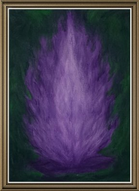 Sherry Evaschuk; My Violet Flame, 2014, Original Painting Acrylic, 9 x 12 inches. Artwork description: 241    Abstract Expressionism spray paint painting               ...