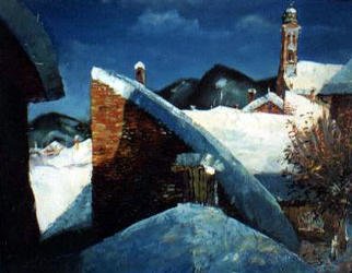 Andreasz Szanto; NAGYBANYA, 2003, Original Painting Oil, 100 x 80 cm. Artwork description: 241 landscape...