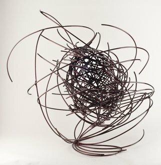 Andrea Waxman Mulcahy; Time In Space, 2011, Original Sculpture Steel, 32 x 34 inches. 