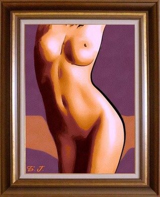 Bai Jimm; NAKED BODY, 2010, Original Painting Oil, 25.6 x 29.9 inches. Artwork description: 241  Oil on Canvas, Size with frame 6576 cm. ...