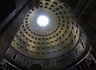 Barry Scharf; Pantheon Dome, 2008, Original Digital Art, 11 x 8 inches. Artwork description: 241  pantheon interior, Rome, ItalyDigital photo Scalable sizes. ...