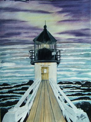 Isabella Mccartney; Marshall Point Light, 2010, Original Painting Acrylic, 12 x 16 inches. Artwork description: 241  Lighthouse ...