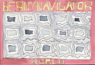 Bruno Bernardo; Bernynavigatorworld1, 2006, Original Drawing Pencil, 21 x 26 cm. Artwork description: 241  bernynavigator world ...