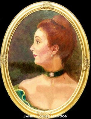 Beverly Dudley; Redhead, 2016, Original Painting Oil, 18 x 24 inches. Artwork description: 241 i>> ? Exquisite red hair, crowns her face and the deep emerald green velvet dress, accentuates herfemininity. What a wonderful model this young woman made. Her husband was very well pleasedwith the portrait...