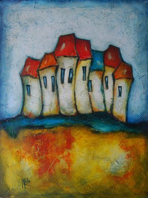 Nebojsa Jovanovic; Home Again, 2010, Original Painting Acrylic, 30 x 40 inches. Artwork description: 241        abstract cityscape       ...
