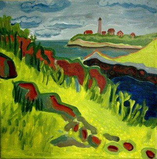 Debra Bretton Robinson; Misery Island, 2010, Original Painting Acrylic, 10 x 12 inches. Artwork description: 241   This was painted on the beach of Misery Island off the coast of Beverly, MA. The Baxter Island Light can be seen in the distance.    ...