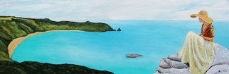 Bryce Brown; Sea Change, 2017, Original Painting Acrylic, 42 x 122 cm. Artwork description: 241 Set in the Coromandel, New Zealand Sea Change is the perfect blend of my older iconic figure paintings and my more recently developed techniques for coastal and landscape work. I m really very happy with this new painting Sea Change brings a sense of calm to the ...